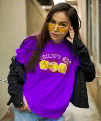 Image 4 of “Royal Purple Roll Tee – 456 Gold Dice Edition”