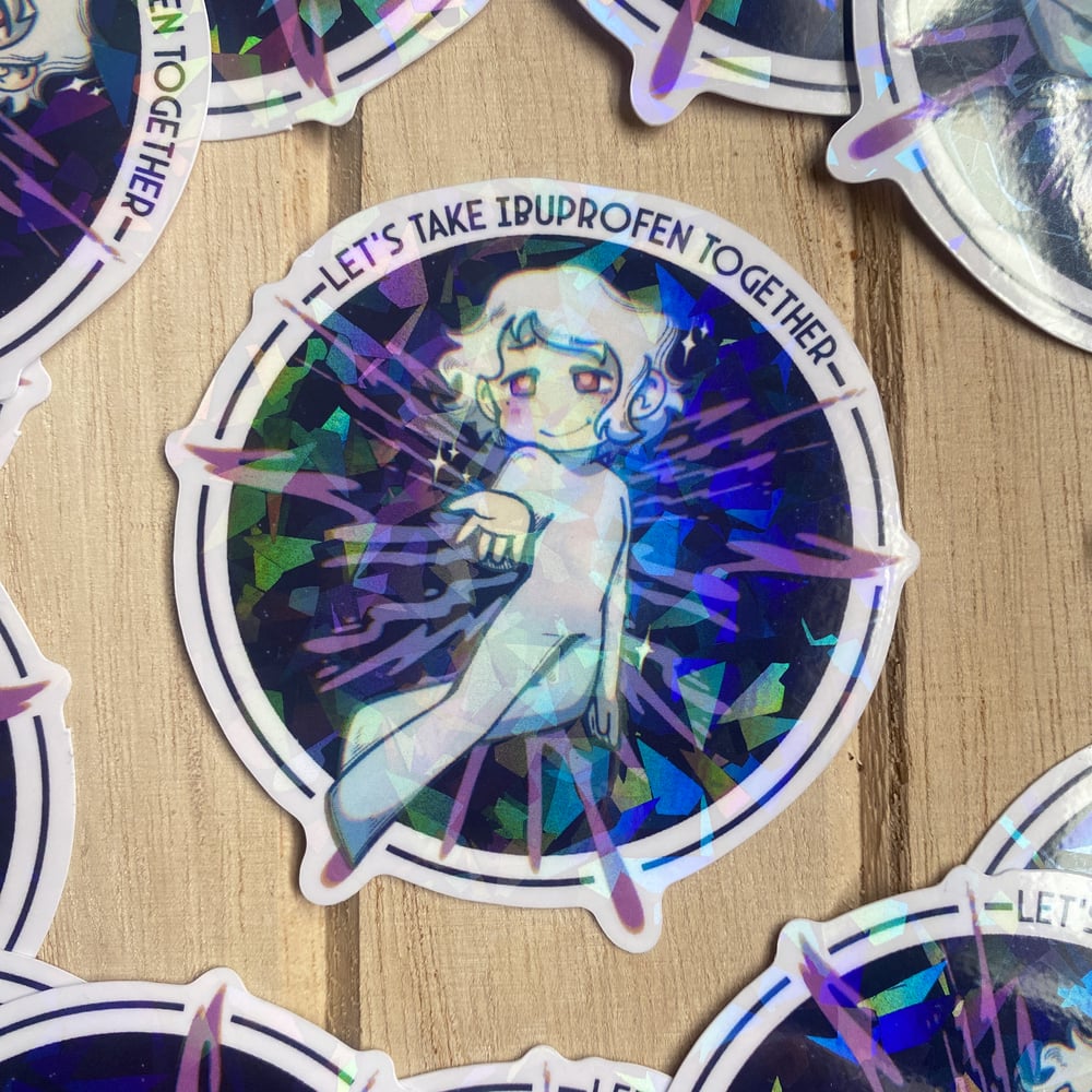 Image of "Let's Take Ibuprofen Together" Viktor Sticker
