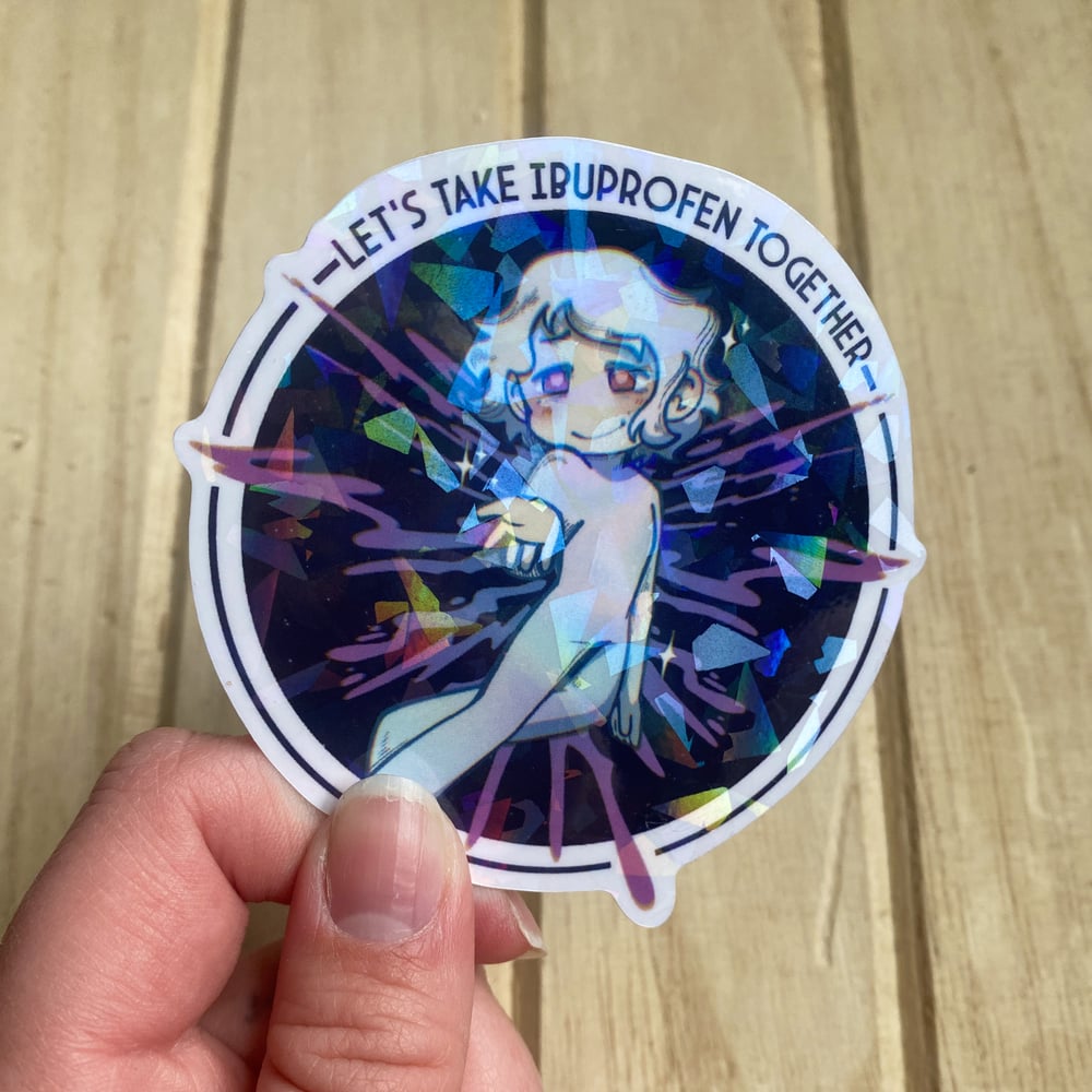 Image of "Let's Take Ibuprofen Together" Viktor Sticker
