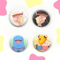 Assorted Pocket Creature 1.5in Buttons