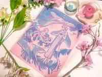 Image 4 of The Moth Tarot Card Riso Print