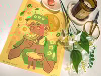 Image 2 of Egg Daisy Risograph Print
