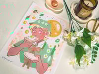 Image 3 of Egg Daisy Risograph Print