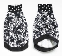 Image 2 of catneydogney BIGGY IGGY italian greyhound biggie iggie short sleeve bold sweater black and white dot
