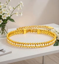 Image 1 of Chain Tennis Bracelet - 14k PVD Gold