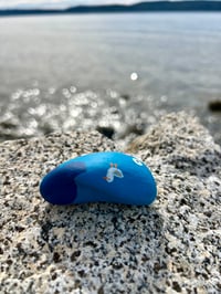Image 4 of Wally the Teeny Whale Rock 🐋💙
