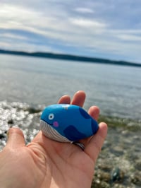 Image 3 of Wally the Teeny Whale Rock 🐋💙