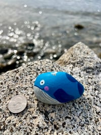Image 2 of Wally the Teeny Whale Rock 🐋💙