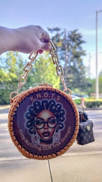 Image 2 of K.N.O.T.S. Mini Power Purse – Turmeric Vibes & Pom Pom Sass