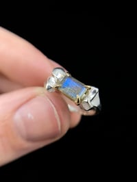 Image 3 of LABRADORITE FEMUR RING - 5 1/2