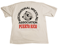 Image 2 of Vintage IWA Puerto Rico Victor Quinones Signed T-Shirt