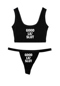 Image 1 of GOOD LIL' SLUT SCOOP NECK TOP SET