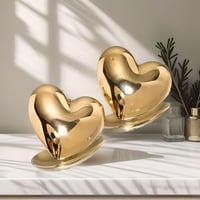 Image 3 of Puffy Heart Stud Earrings