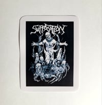 Image 1 of Suffocation Ghoul Crucifix Matte Vinyl Sticker