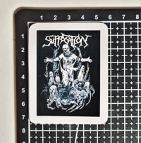 Image 2 of Suffocation Ghoul Crucifix Matte Vinyl Sticker