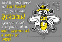 Image 2 of !!!PRE-ORDER!!! Park Ranger 2025 Firefly Keychain benefitting Candlelighters ♥