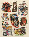 Kitty Star Print