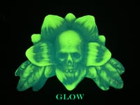 Image 3 of Skullflower Wallhanger- Aqua and Yellow 
