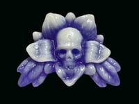 Image 1 of Skullflower Wallhanger- Purple and Glow