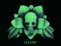Image 3 of Skullflower Wallhanger- Purple and Glow