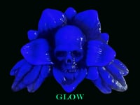Image 2 of Skullflower Wallhanger- Purple and Charcoal