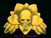 Image 2 of Skullflower Wallhanger- Orange and Root Beer