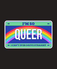 Image 3 of Single LGBTQ License Plates(Not to be use as official license plates).