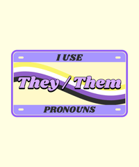 Image 10 of Single LGBTQ License Plates(Not to be use as official license plates).