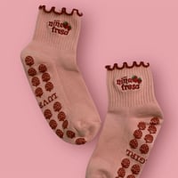 Pink Niña Fresa/ Pilates Socks/ Grip/ Fresa / Latina Pilates / Red / Strawberry 