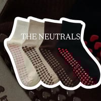 Image 1 of The Neutrals / Beige / Black / White / Black / Heart Grips / Luvrgirl / Monotone / Sticky Socks