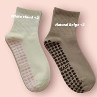 Image 3 of The Neutrals / Beige / Black / White / Black / Heart Grips / Luvrgirl / Monotone / Sticky Socks