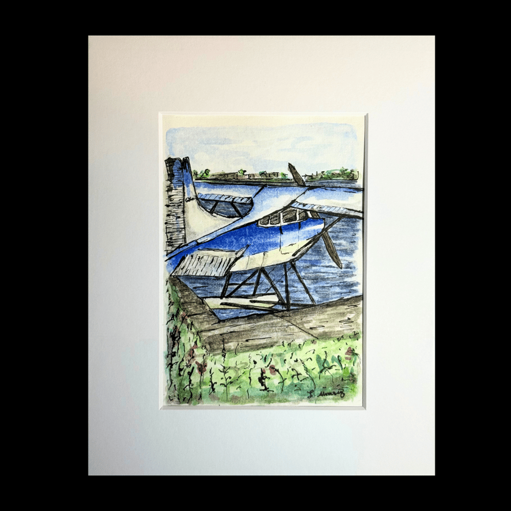 Image of “Seaplane in Anchorage” (2024) - Original Artwork