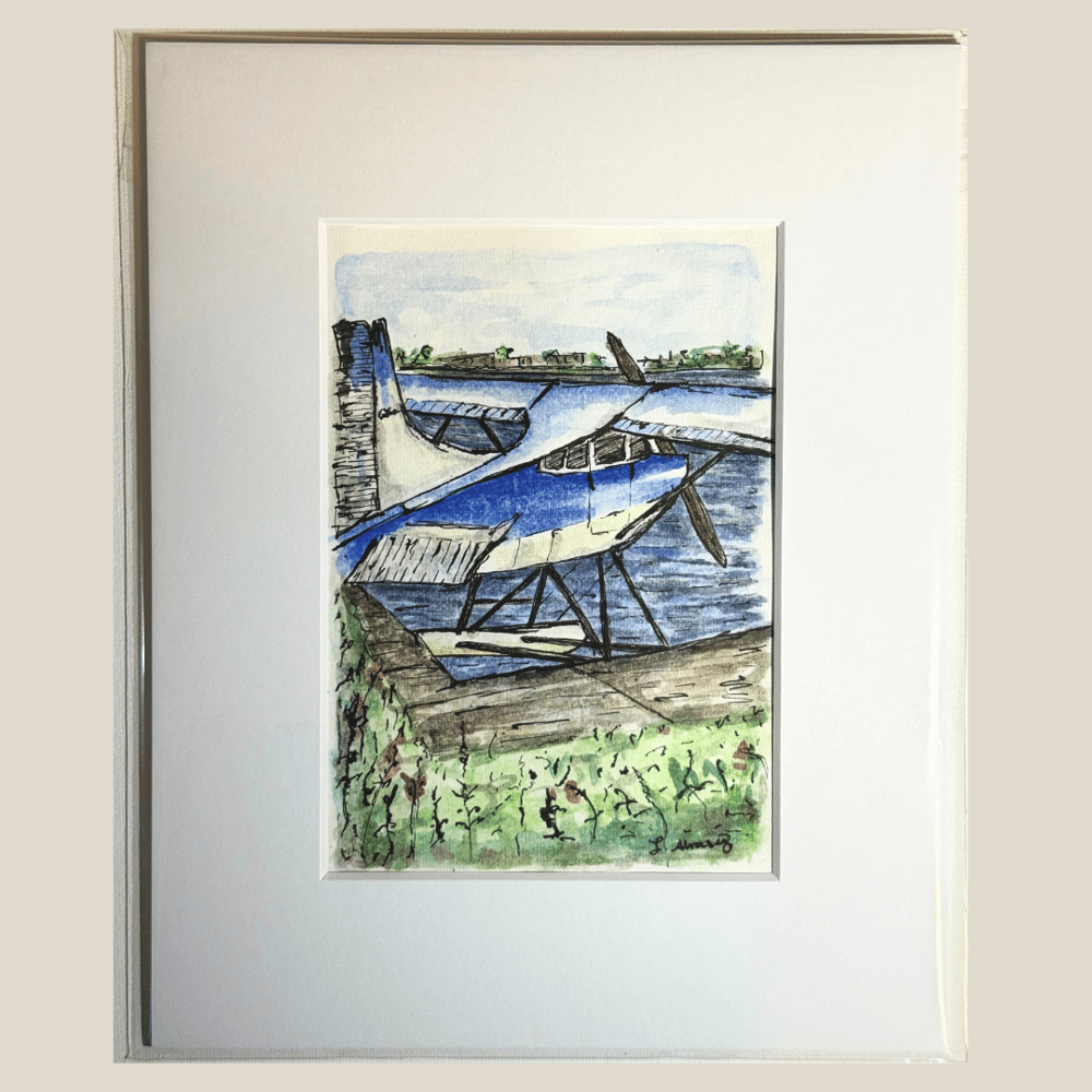 Image of “Seaplane in Anchorage” (2024) - Original Artwork