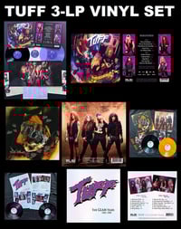 Image 1 of TUFF 3-LP Vinyl Set, Includes 1 Copy each of "What Comes Around...", "Fist First" & "The Glam Years"