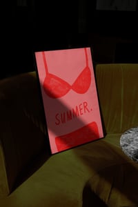 Image 1 of Poster - SUMMER., Rot-Rosa