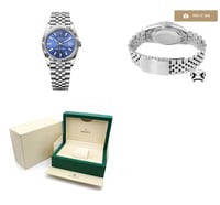 Image 2 of ROLEX DATE-JUST 41mm - BLUE DIAL