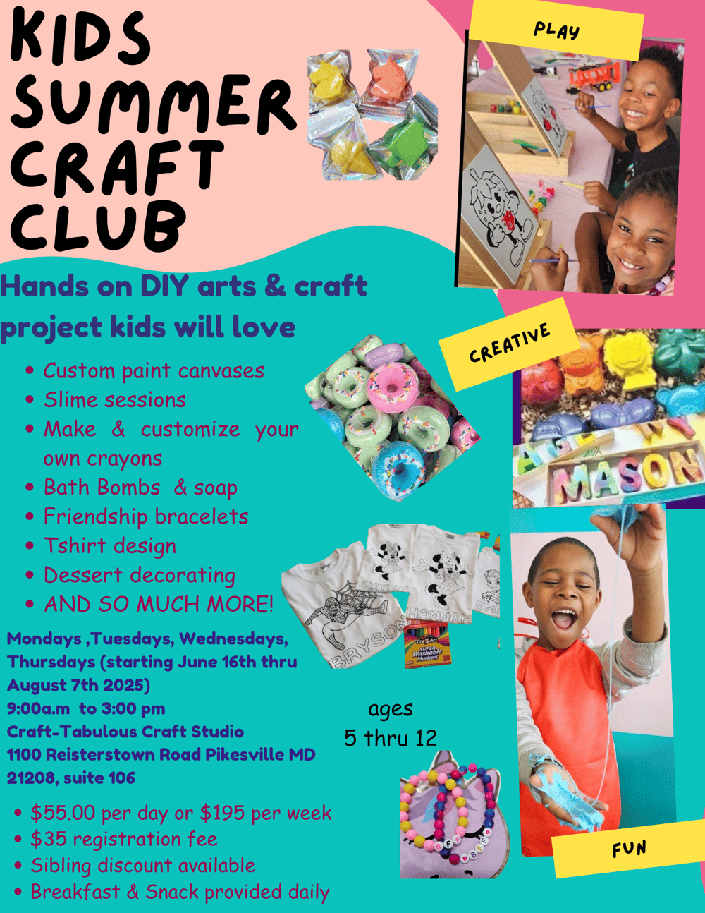 Image of Kids Summer Craft Club