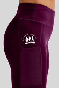 Image 1 of Performance Compression Leggings - Mulberry