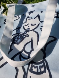 Image 2 of "Off to Find A Treat" Tote Bag