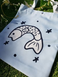 Image 4 of "Off to Find A Treat" Tote Bag