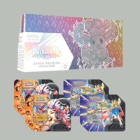PACKAGE DEAL: Prismatic Evolutions Super-Premium Collection + 4x Pokémon TCG: Slashing Legends Tin 