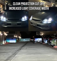 Image 2 of 99-00 Honda Civic BiLED Projector Retrofit Headlights