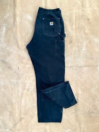Image 3 of CARHARTT DOUBLE KNEE INDIGO CARPENTER PANTS