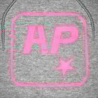 Image 2 of Rockstar Parody Hoodie (Heather Grey & Pink) 