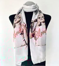 Image 2 of Blondie Debbie Harry Inspired Long Scarf – Punk Rock Style, Retro Music Fashion
