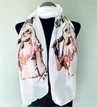 Image 1 of Blondie Debbie Harry Inspired Long Scarf – Punk Rock Style, Retro Music Fashion