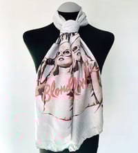 Image 5 of Blondie Debbie Harry Inspired Long Scarf – Punk Rock Style, Retro Music Fashion