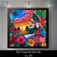 Acrylic Painting: Tropical Serenity 