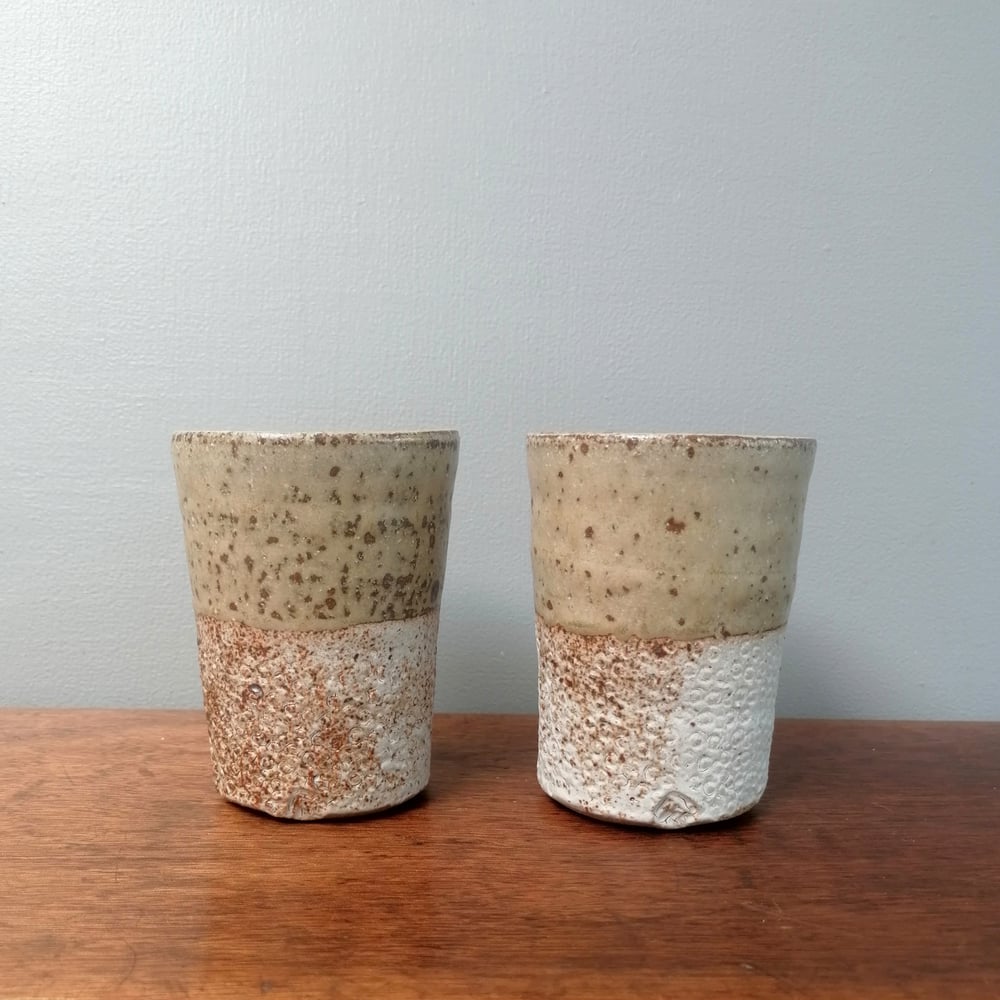 Image of Part Ash glazed Beakers