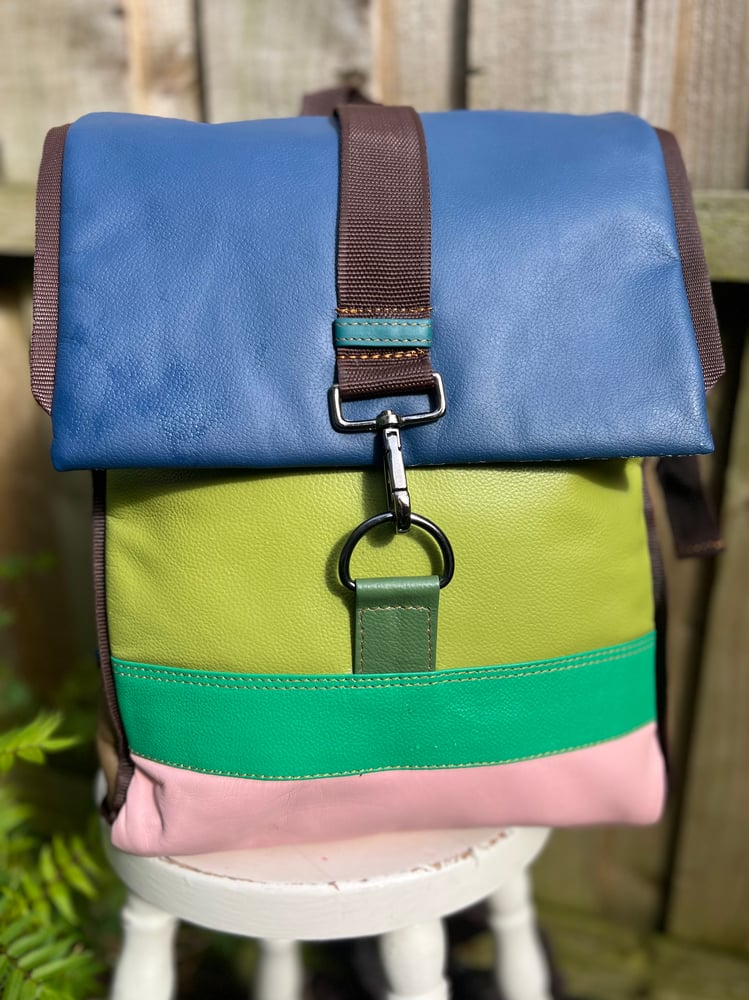 Image of Handmade Leather Buffalo Backpack/Baby Bag #2